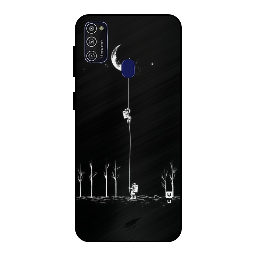 Moon Man Metal Back Case for Galaxy M21