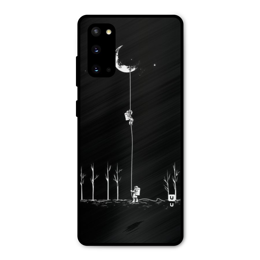 Moon Man Metal Back Case for Galaxy S20