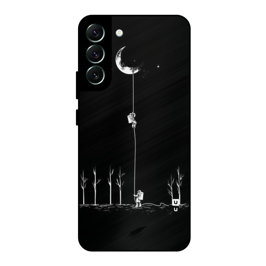 Moon Man Metal Back Case for Galaxy S22 Plus 5G