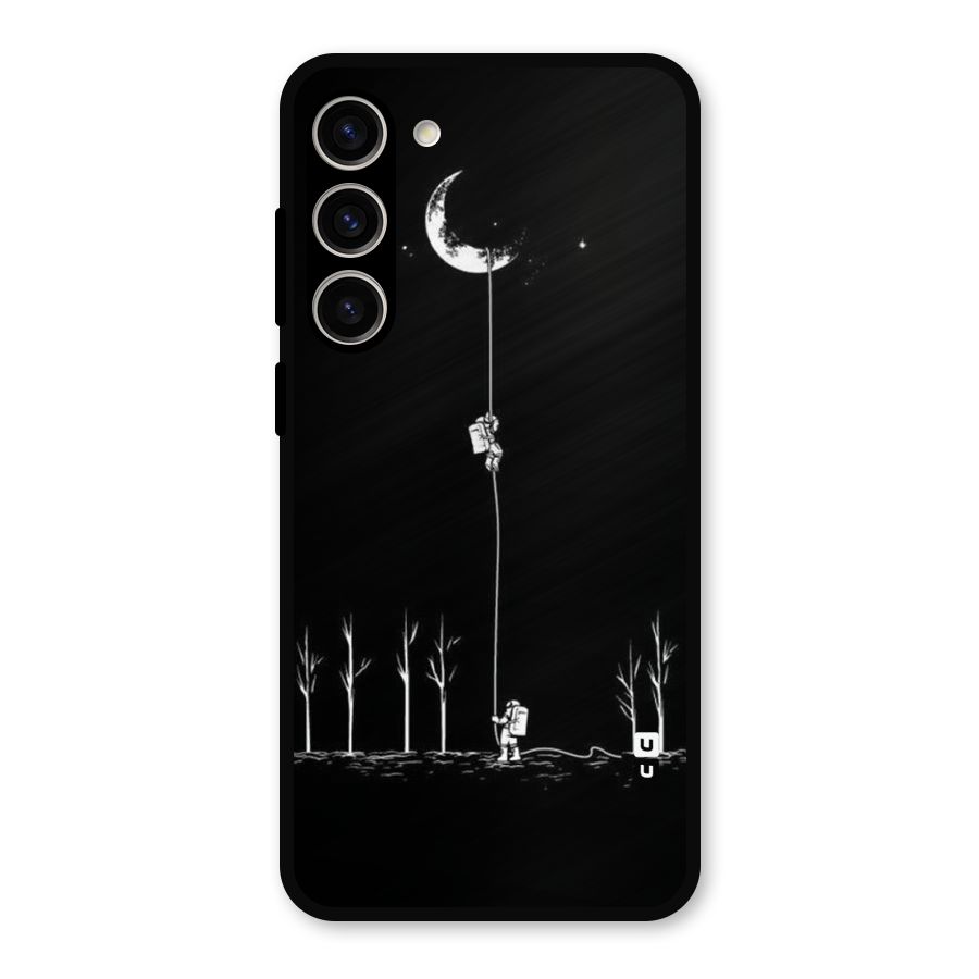Moon Man Metal Back Case for Galaxy S23 Plus