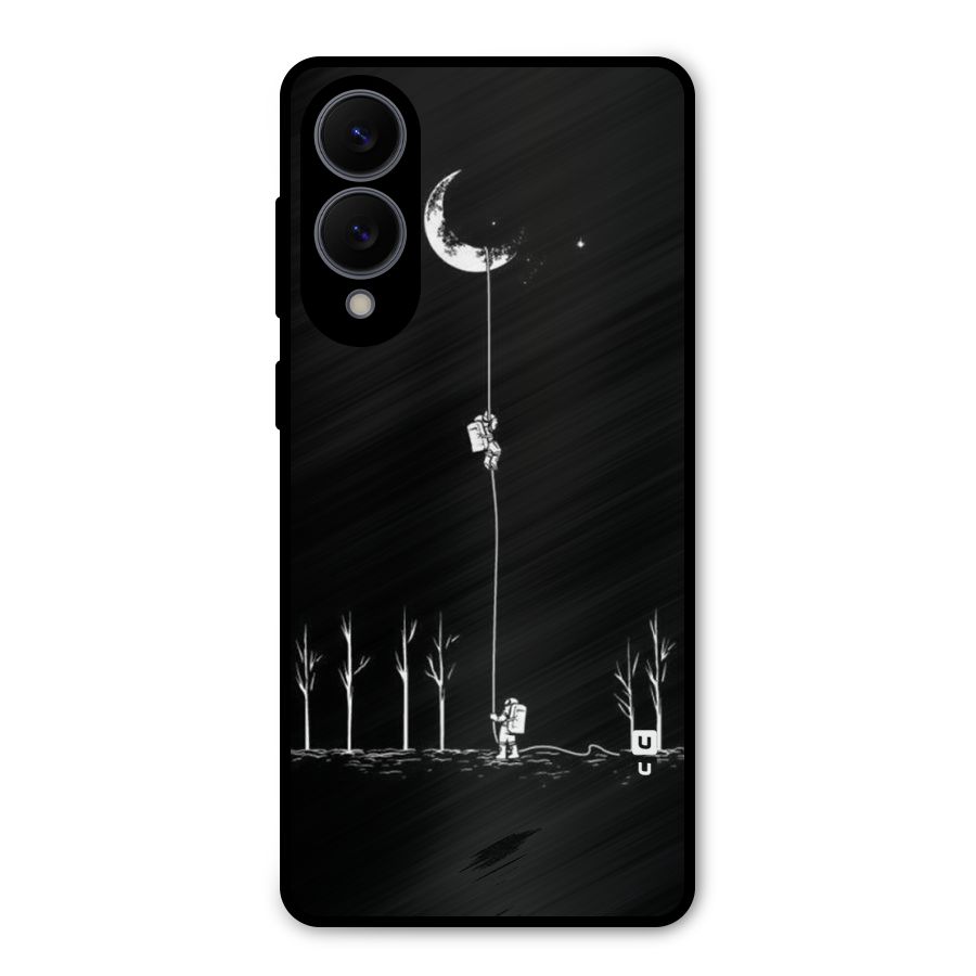 Moon Man Metal Back Case for Galaxy S25 Edge