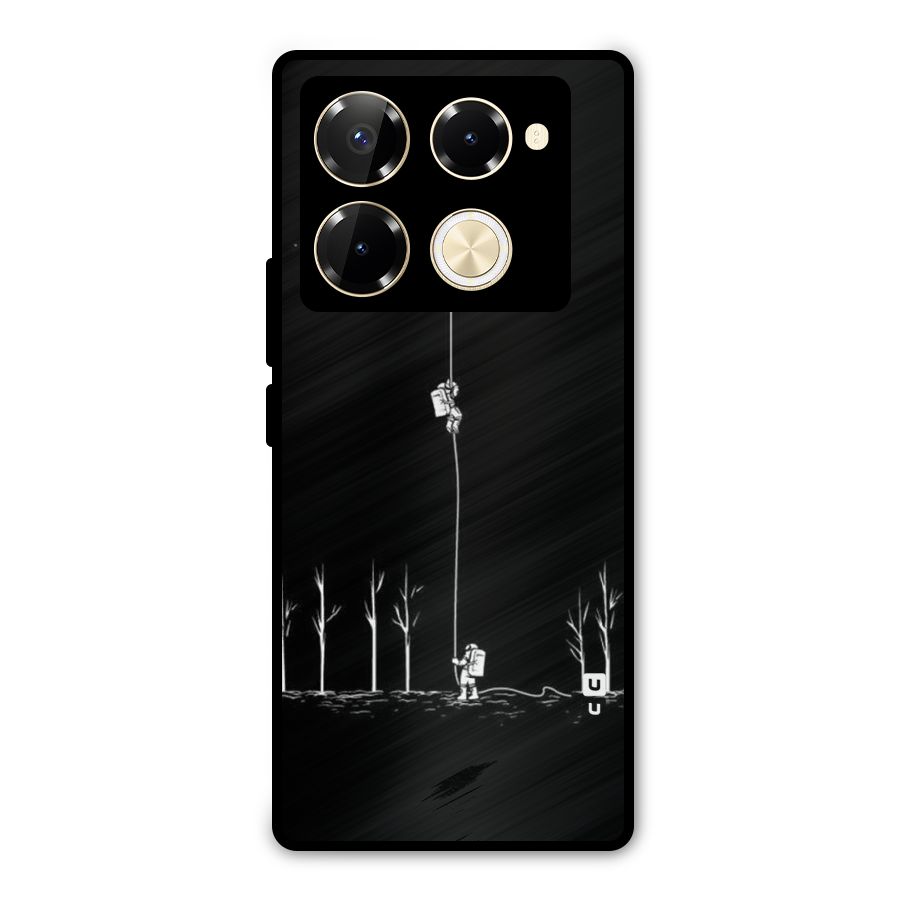 Moon Man Metal Back Case for Infinix Note 40 Pro Plus