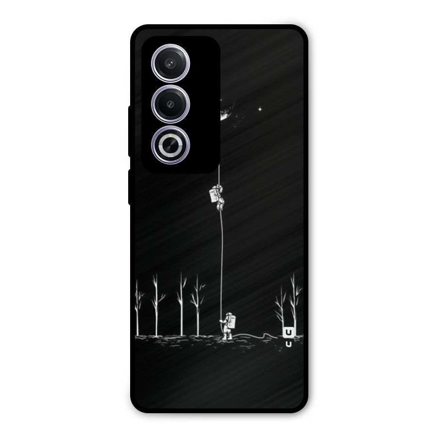 Moon Man Metal Back Case for Oppo A3 Pro