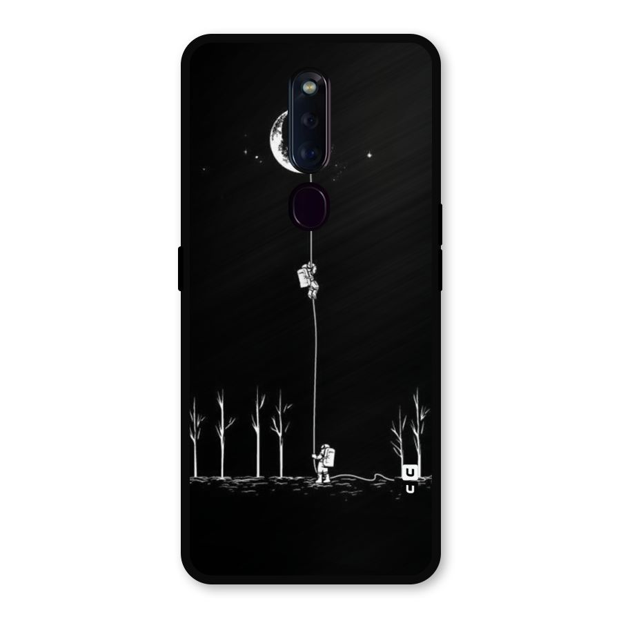 Moon Man Metal Back Case for Oppo F11 Pro