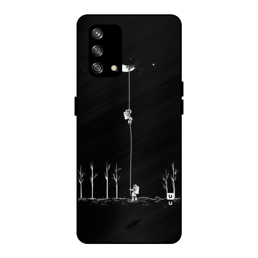 Moon Man Metal Back Case for Oppo F19