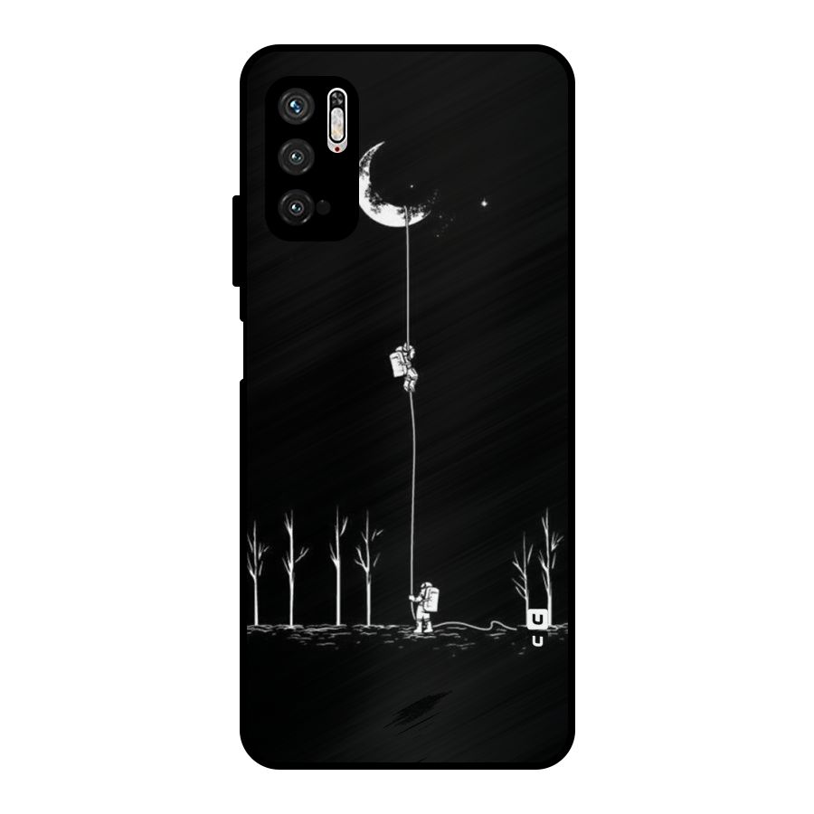 Moon Man Metal Back Case for Poco M3 Pro 5G