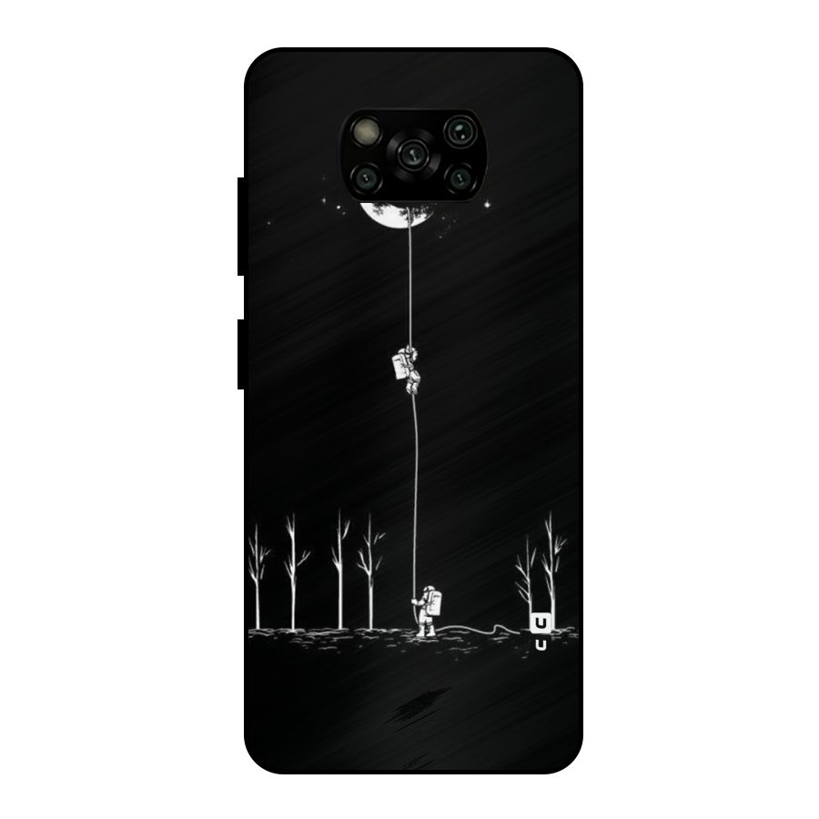 Moon Man Metal Back Case for Poco X3