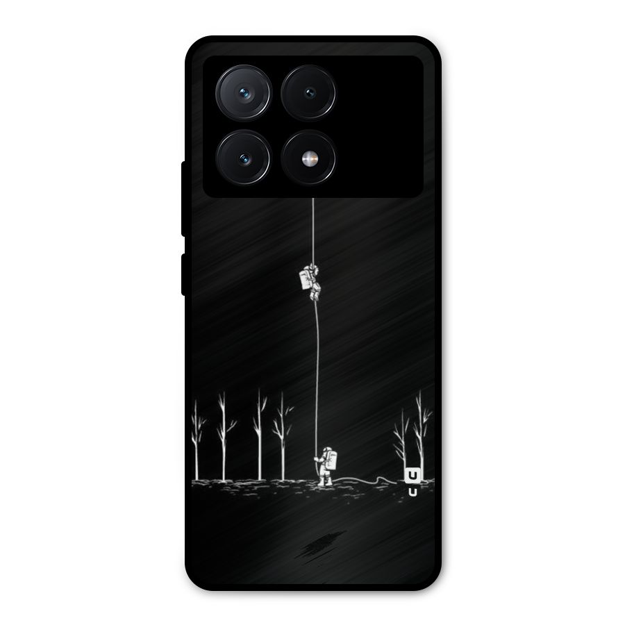 Moon Man Metal Back Case for Poco X6 Pro