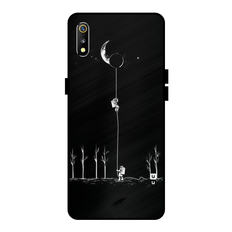 Moon Man Metal Back Case for Realme 3i