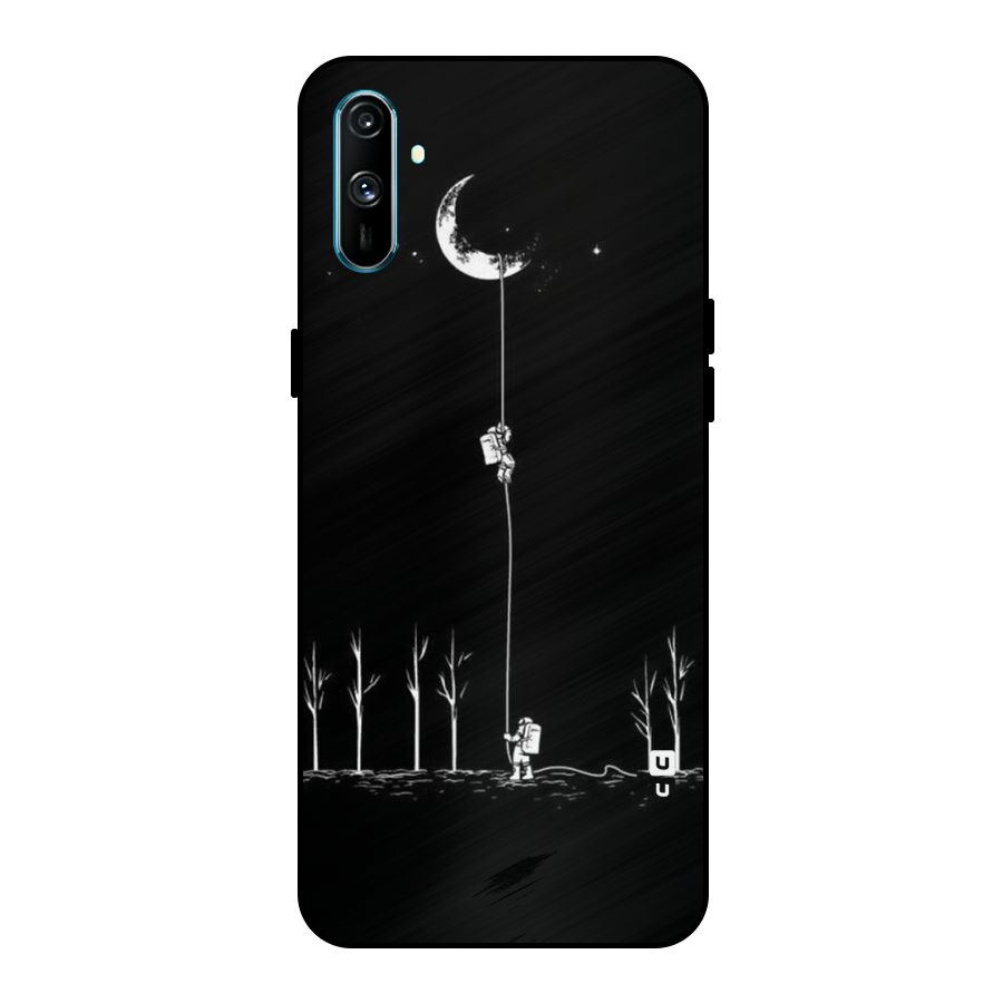 Moon Man Metal Back Case for Realme C3