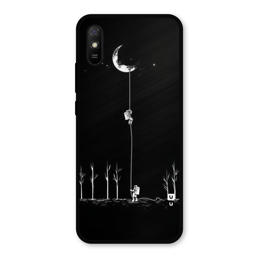 Moon Man Metal Back Case for Redmi 9a