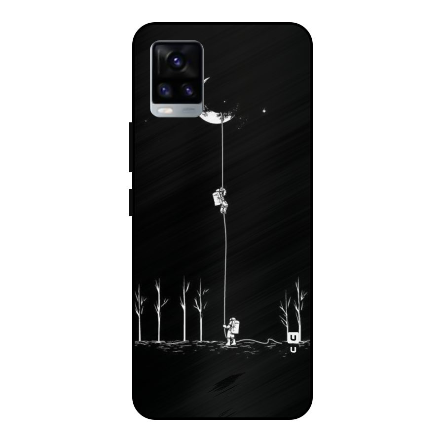 Moon Man Metal Back Case for Vivo V20 2021