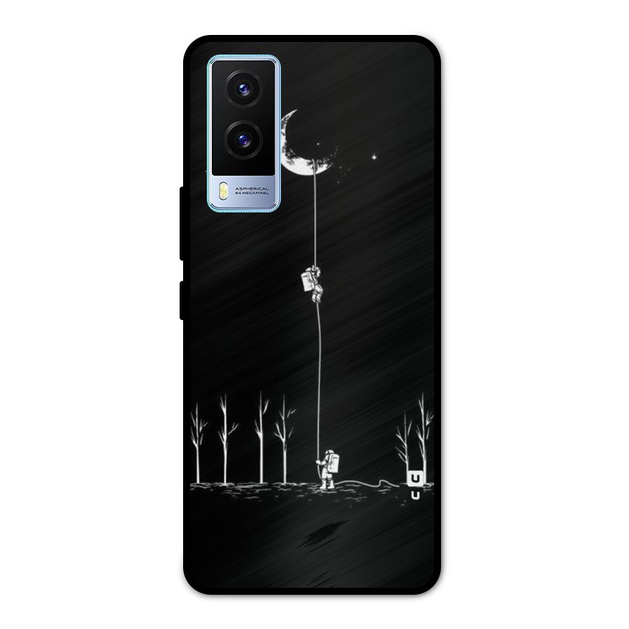 Moon Man Metal Back Case for Vivo V21e 5G
