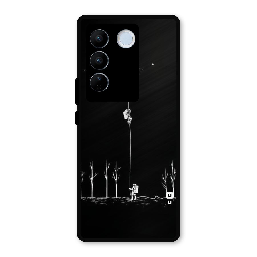 Moon Man Metal Back Case for Vivo V27 Pro