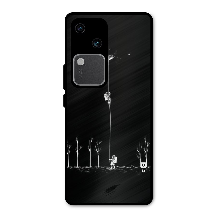 Moon Man Metal Back Case for Vivo V30