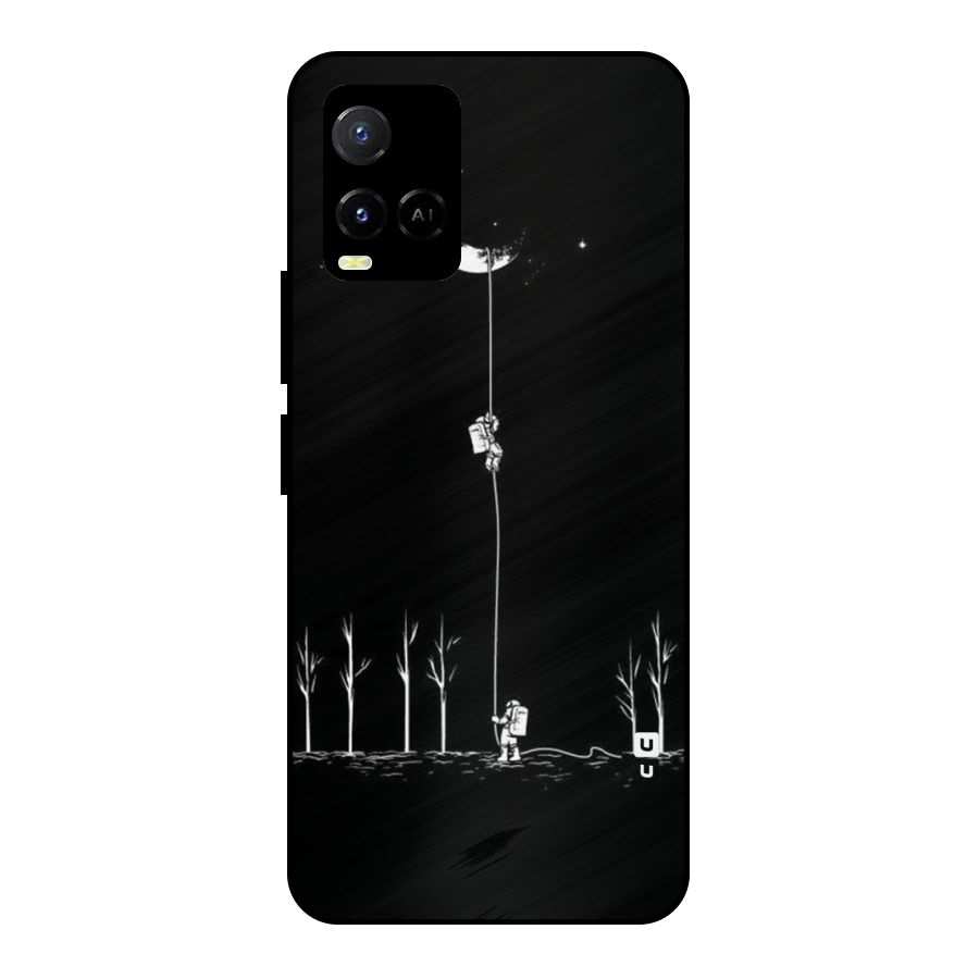 Moon Man Metal Back Case for Vivo Y21