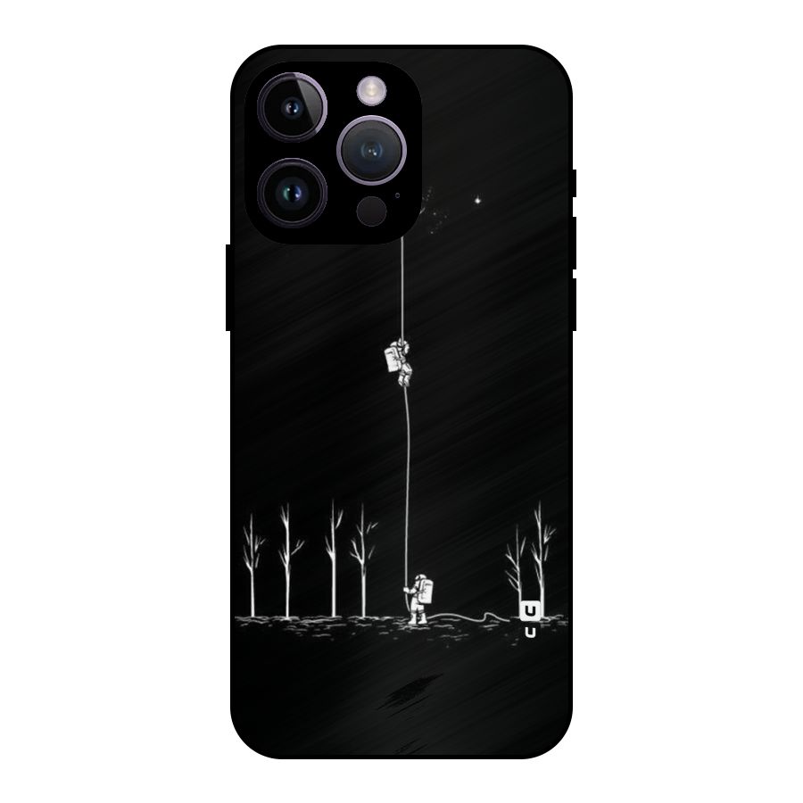 Moon Man Metal Back Case for iPhone 14 Pro Max