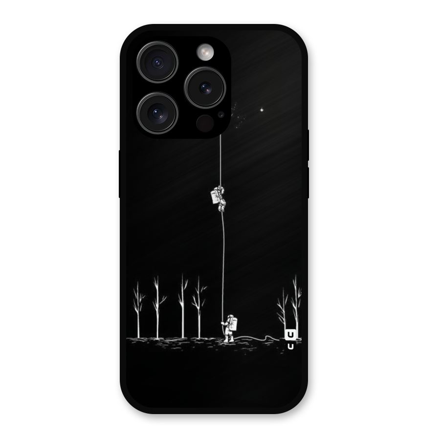 Moon Man Metal Back Case for iPhone 15 Pro
