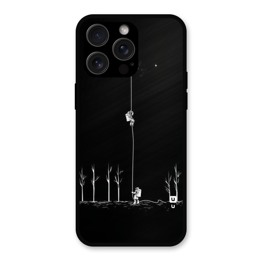 Moon Man Metal Back Case for iPhone 15 Pro Max