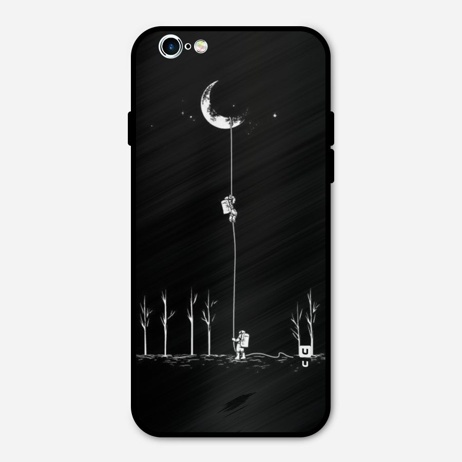 Moon Man Metal Back Case for iPhone 6 6s