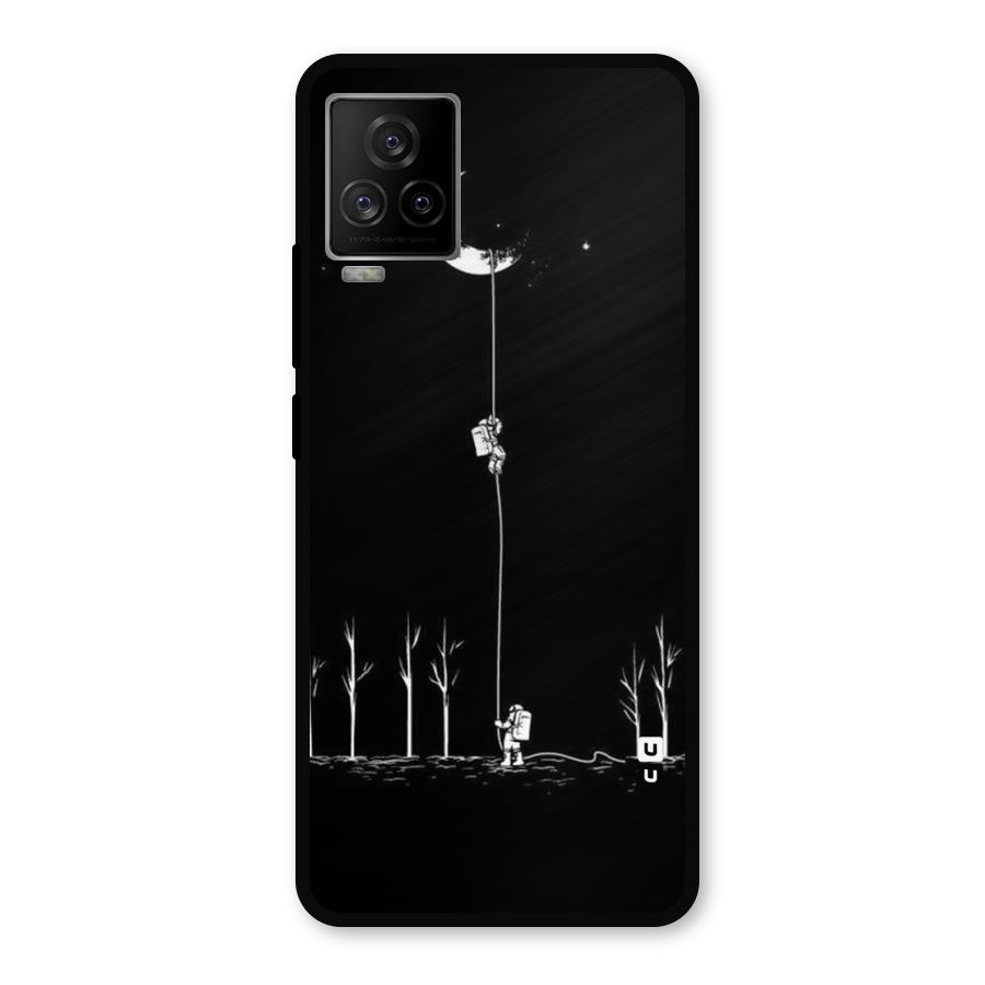 Moon Man Metal Back Case for iQOO 7 Legend 5G