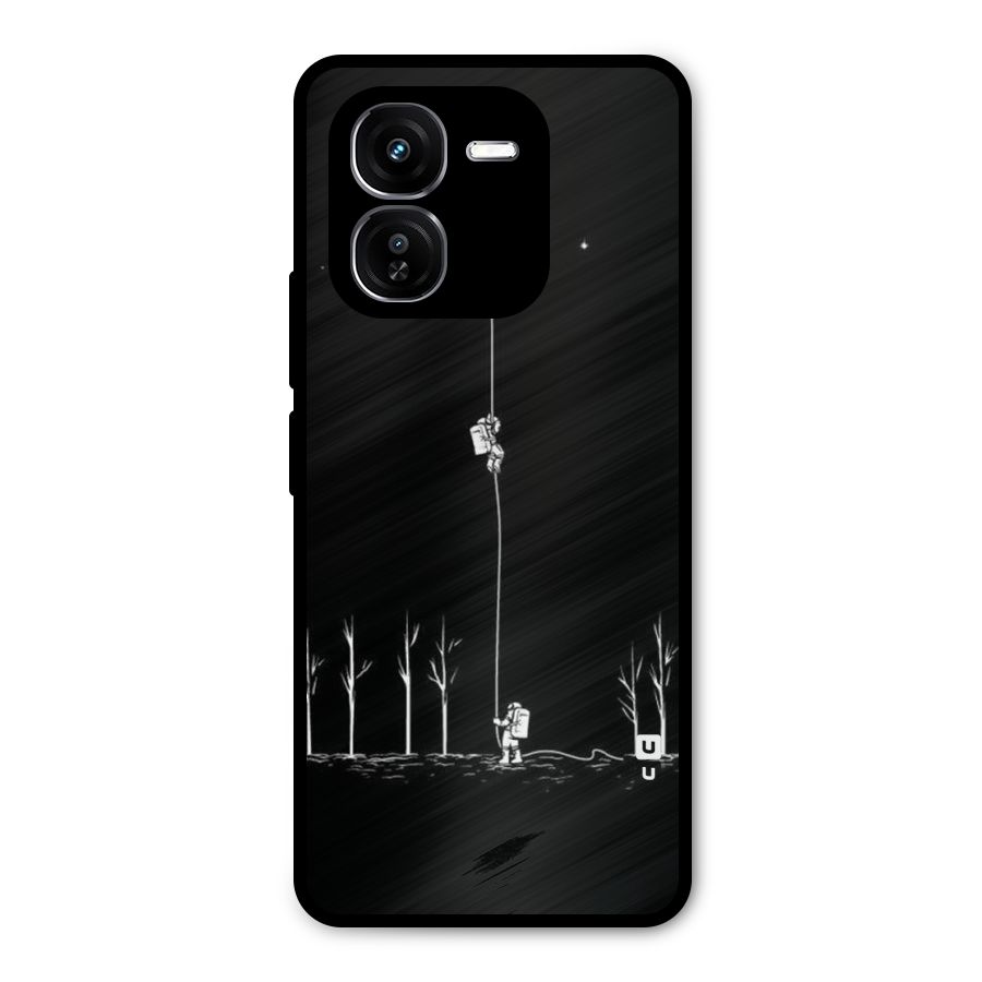 Moon Man Metal Back Case for iQOO Z9x