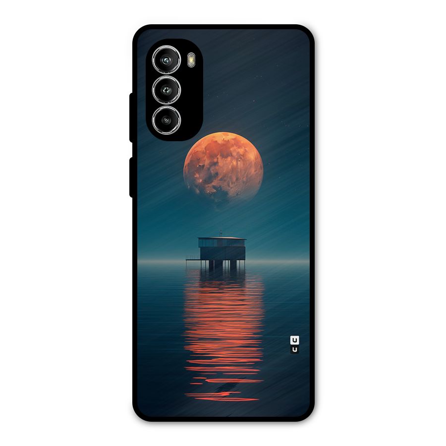 Moon Sea Metal Back Case for Moto G52