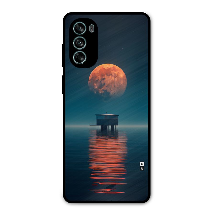 Moon Sea Metal Back Case for Moto G62