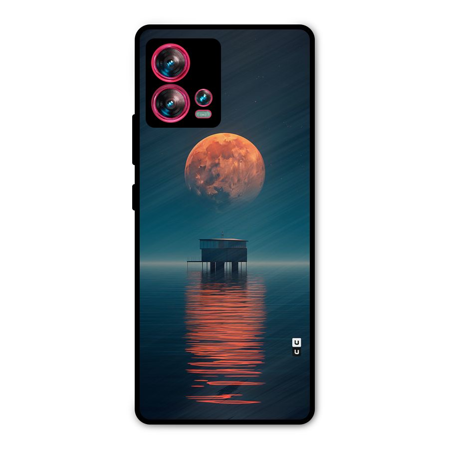 Moon Sea Metal Back Case for Motorola Edge 30 Fusion