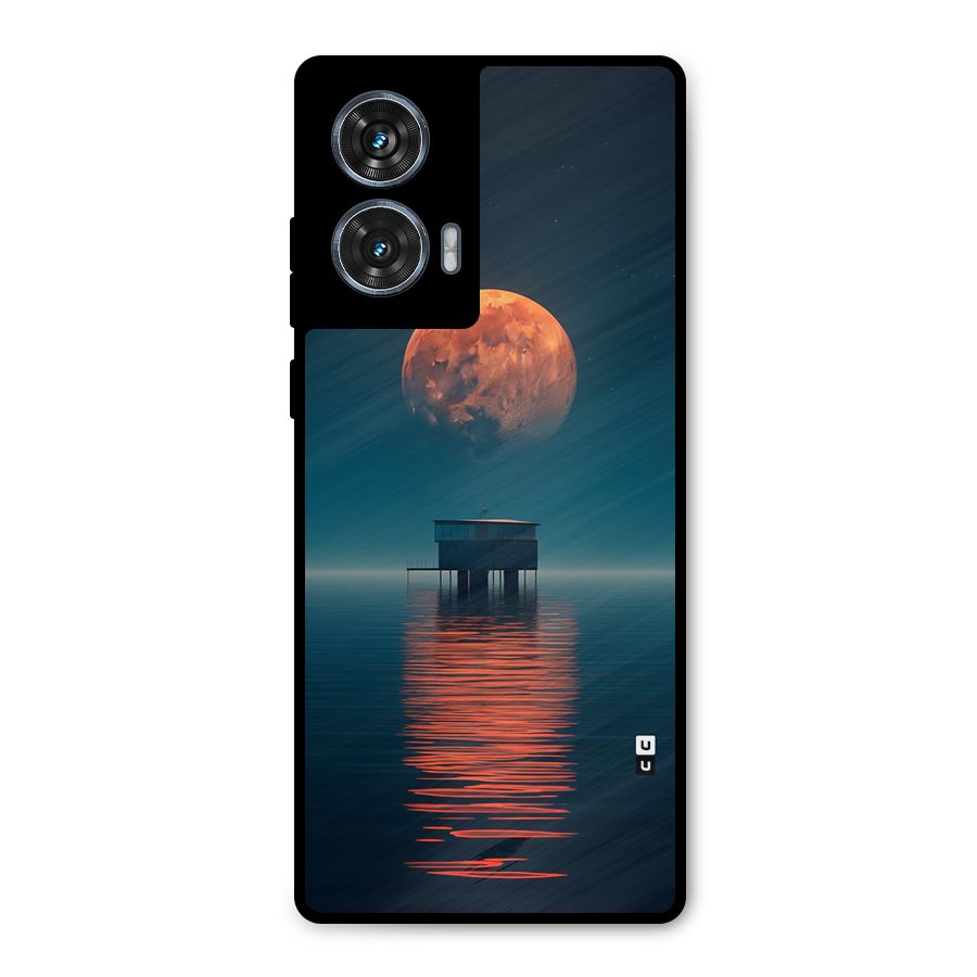 Moon Sea Metal Back Case for Motorola Edge 50 Fusion