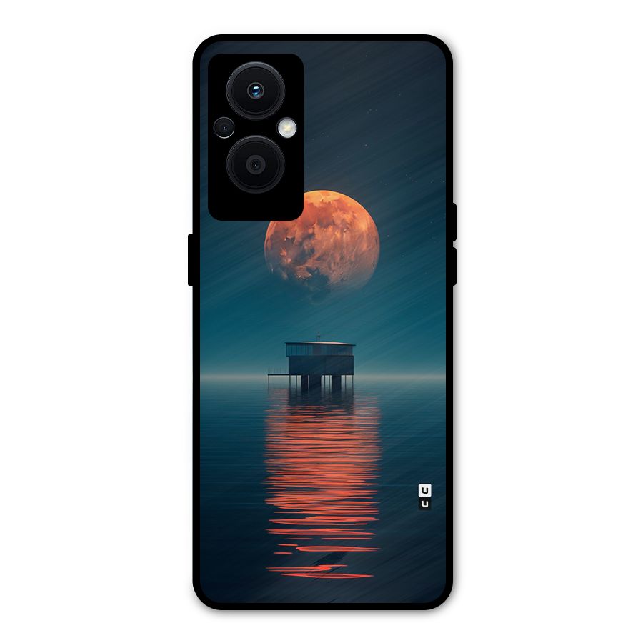 Moon Sea Metal Back Case for Oppo F21 Pro 5G