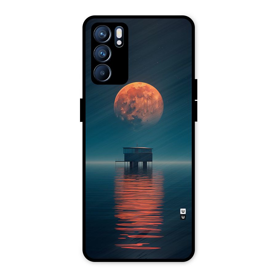 Moon Sea Metal Back Case for Oppo Reno6 5G