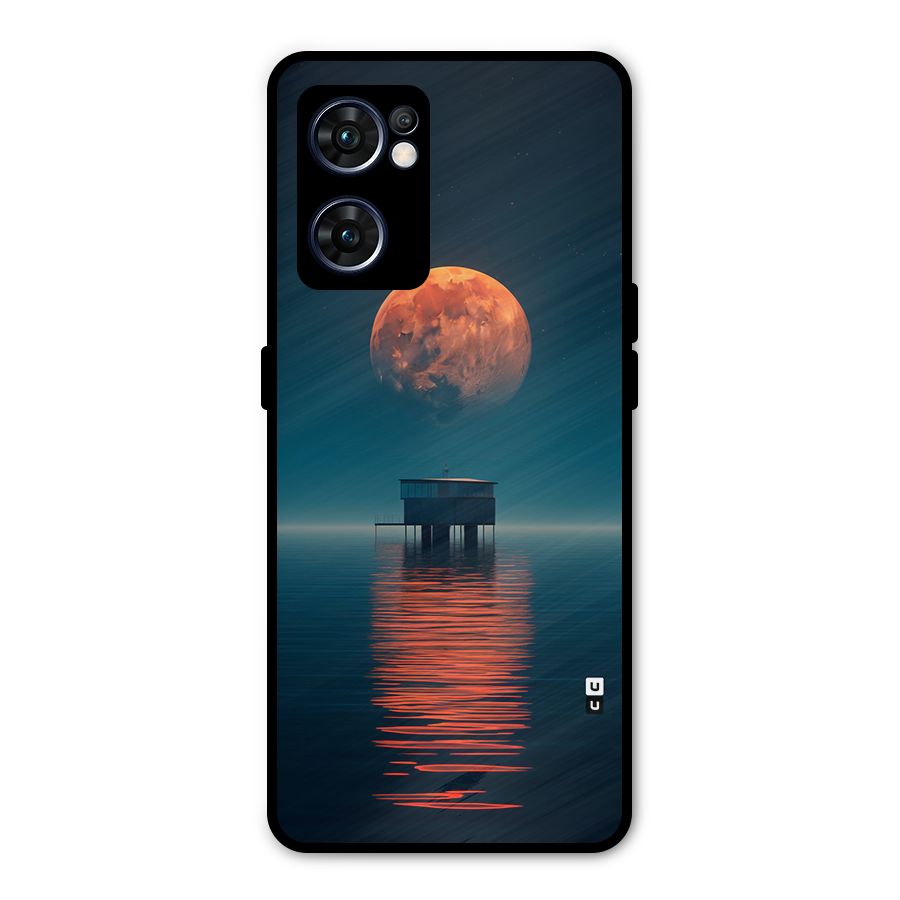 Moon Sea Metal Back Case for Oppo Reno7 5G