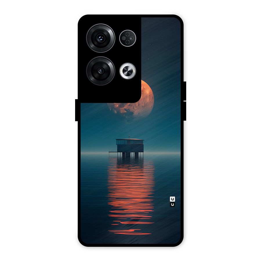 Moon Sea Metal Back Case for Oppo Reno8 Pro 5G