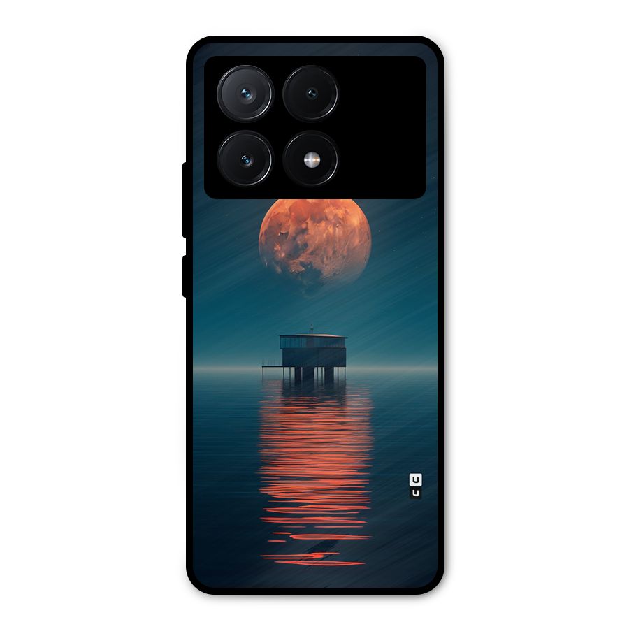 Moon Sea Metal Back Case for Poco X6 Pro