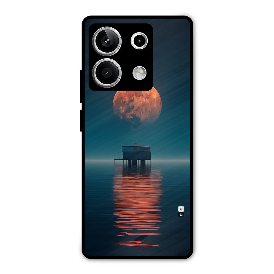 Moon Sea Metal Back Case for Redmi Note 13 5G