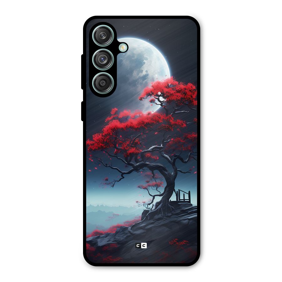 Moon Tree Metal Back Case for Galaxy M55 5G