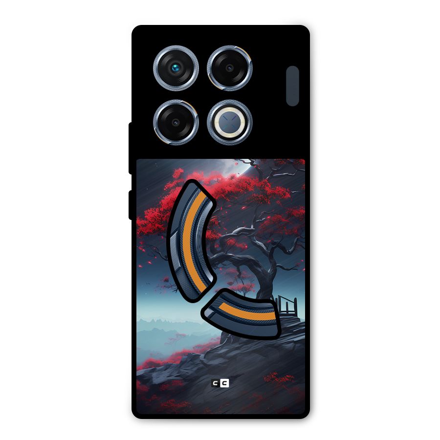 Moon Tree Metal Back Case for Infinix GT 20 Pro