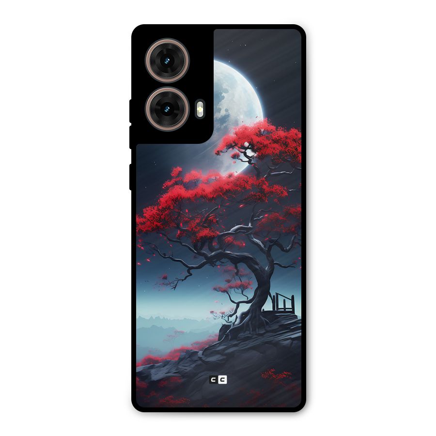 Moon Tree Metal Back Case for Moto G85