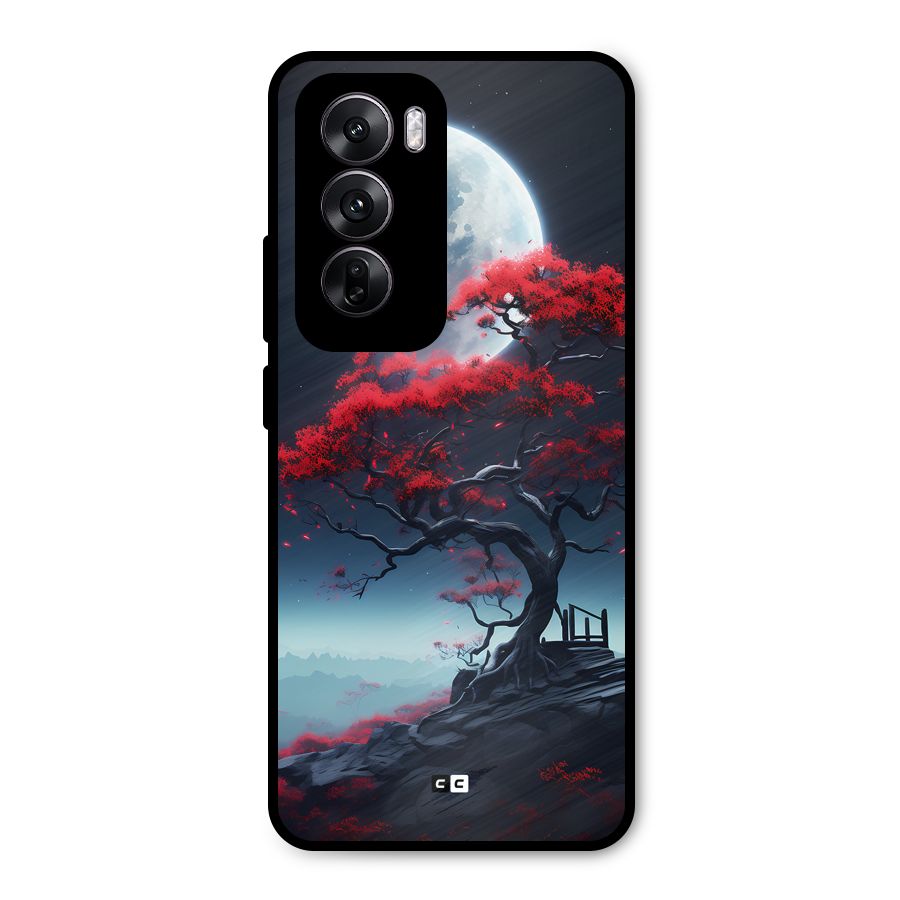 Moon Tree Metal Back Case for Oppo Reno12