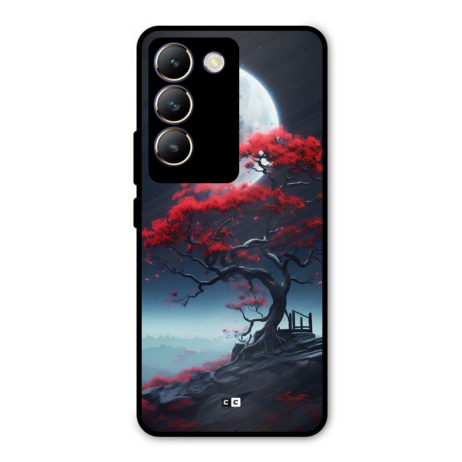 Moon Tree Metal Back Case for Vivo T3 5G