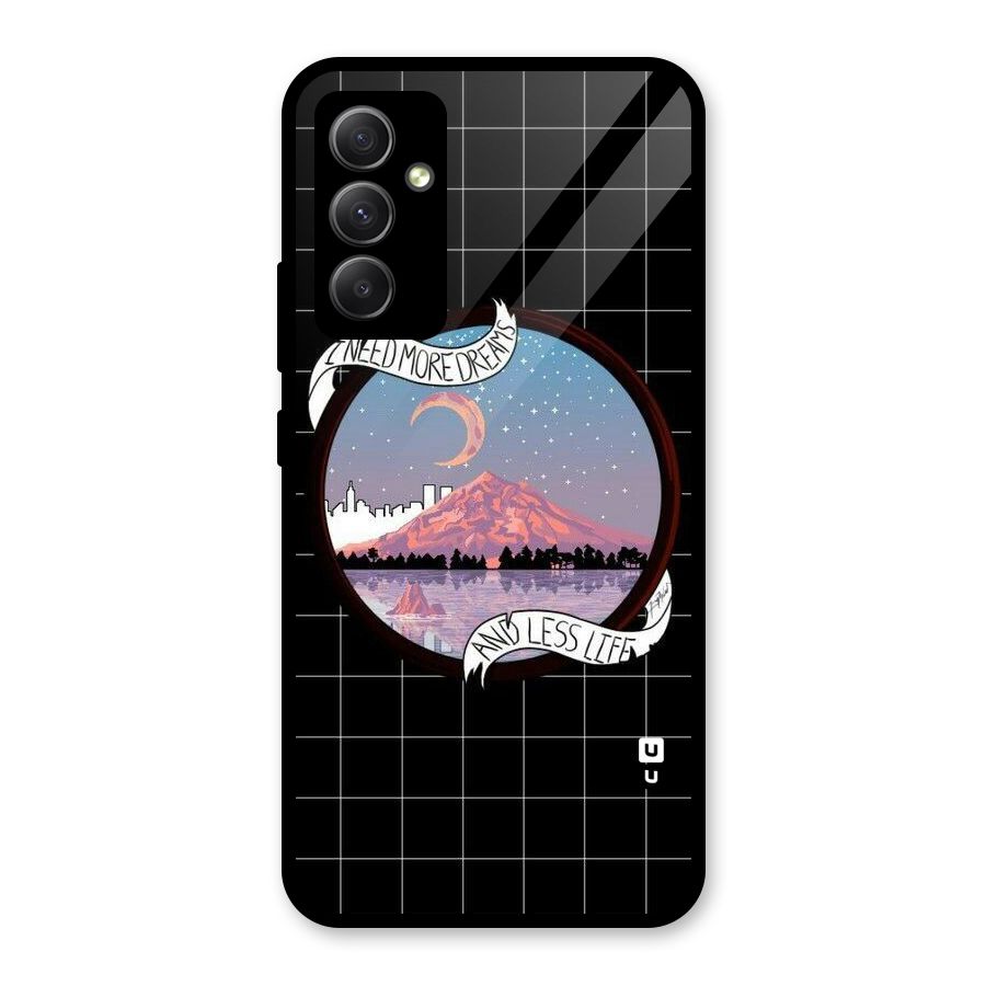 More Dreams Glass Back Case for Galaxy A34