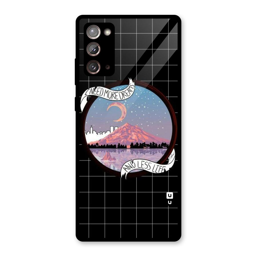 More Dreams Glass Back Case for Galaxy Note 20