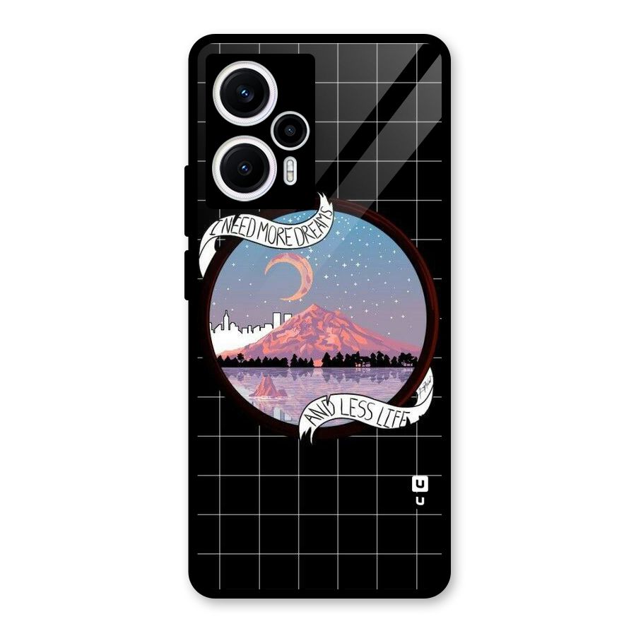 More Dreams Glass Back Case for Poco F5