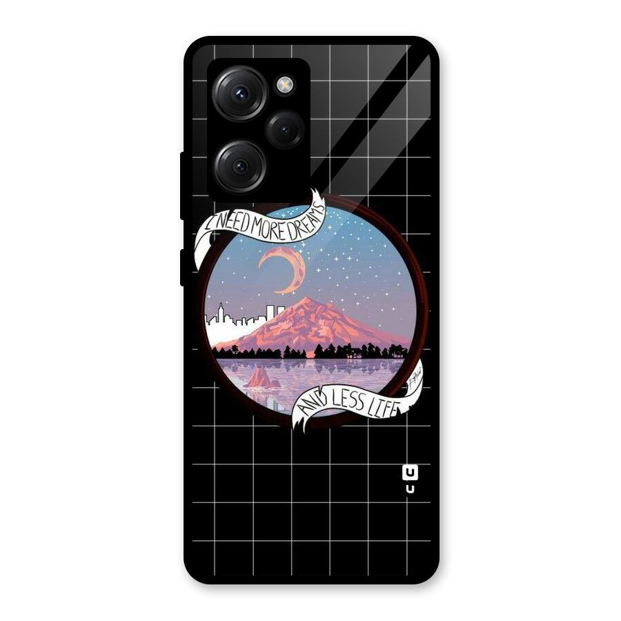 More Dreams Glass Back Case for Poco X5 Pro