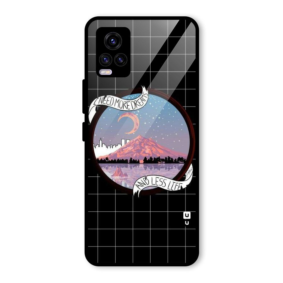 More Dreams Glass Back Case for Vivo V20 2021