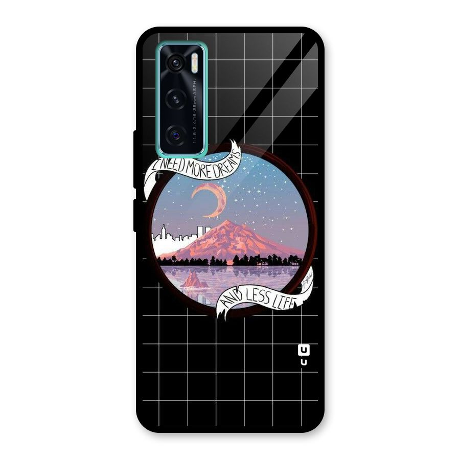 More Dreams Glass Back Case for Vivo V20 SE
