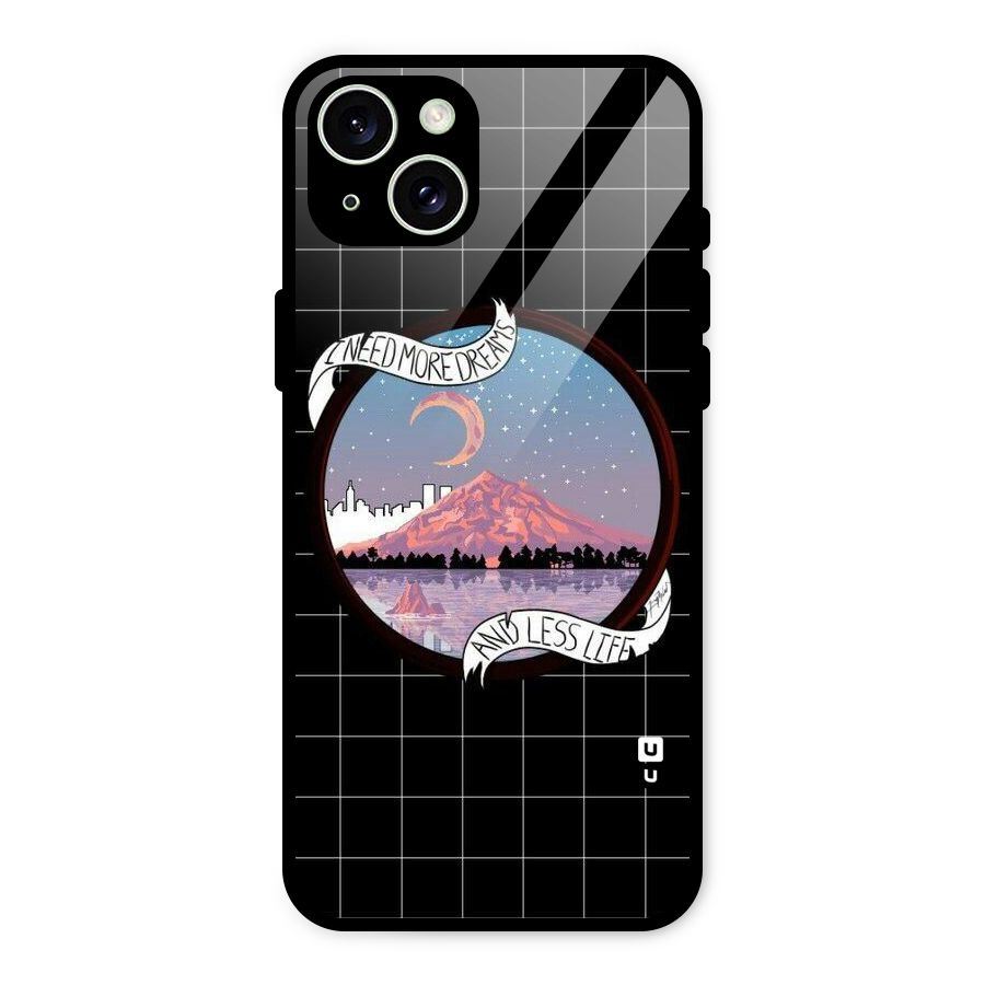 More Dreams Glass Back Case for iPhone 15 Plus