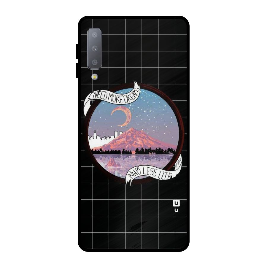 More Dreams Metal Back Case for Galaxy A7 (2018)