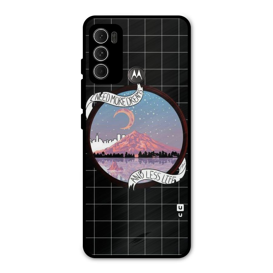 More Dreams Metal Back Case for Moto G60